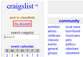 about | help | how to post - Craigslist