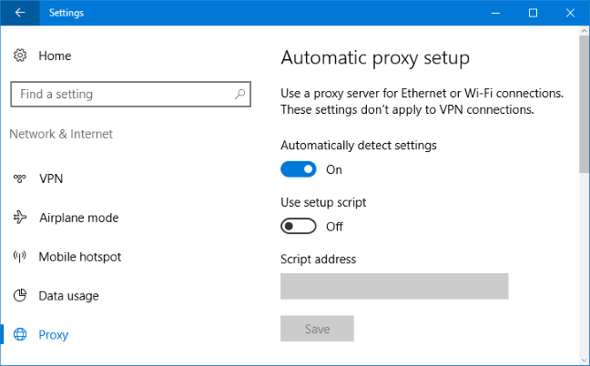 Cannot Connect To Proxy Server Windows 10
